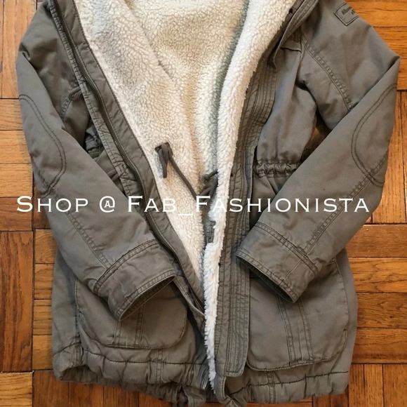 Abercrombie & Fitch Sherpa fleece Parka - Picture 5 of 9